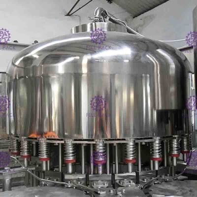 पीएलसी नियंत्रण के साथ 24 सिर पीईटी बोतल पीने के पानी भरने का संयंत्र