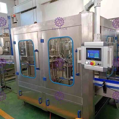 गैर कार्बोनेटेड पेय स्वचालित भरने की मशीन 1200 बीएफ रोटरी 3 में 1