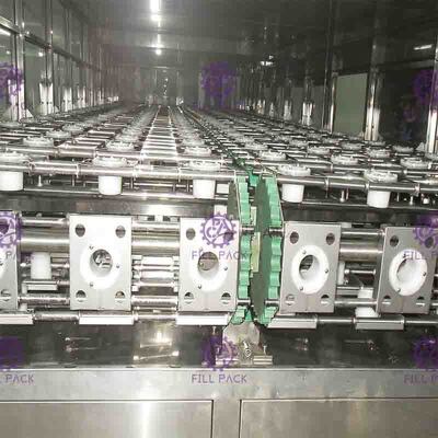 स्टेनलेस स्टील के साथ स्वचालित 1200BPH 5 गैलन पानी भरने की मशीन / लाइन