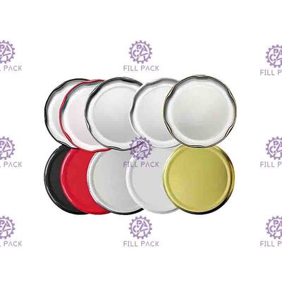 38mm 43mm जूस ग्लास बॉटल कैप्स ढक्कन 48mm 53mm 58mm टिनप्लेट मेटल स्क्रू कैप