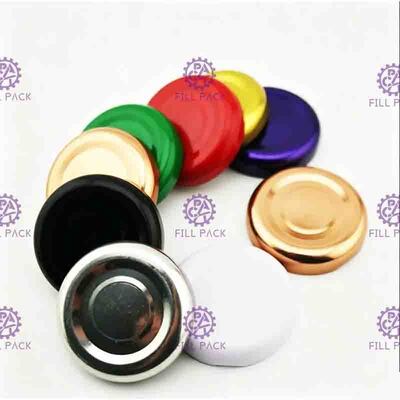 38mm 43mm जूस ग्लास बॉटल कैप्स ढक्कन 48mm 53mm 58mm टिनप्लेट मेटल स्क्रू कैप