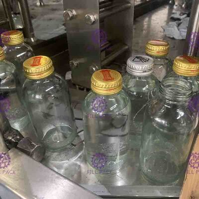 पूर्ण ऑटो 8000BPH मेटल कैप्स फ्रूट जूस फिलर टच स्क्रीन कंट्रोल