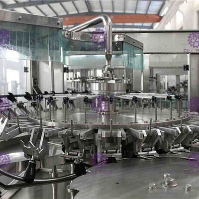 6000BPH जूस भरने की मशीन पीएलसी sontrol के साथ वापस प्रवाह प्रणाली के साथ