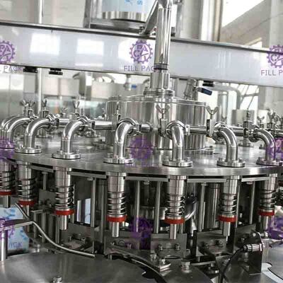 6000BPH जूस भरने की मशीन पीएलसी sontrol के साथ वापस प्रवाह प्रणाली के साथ