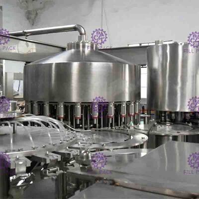 पीएलसी ऑटो नियंत्रण रस भरने की मशीन 6000BPH की गति के साथ