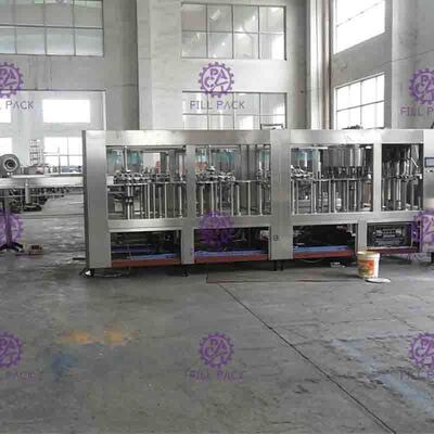 Monoblock तरल भरने की मशीन, 1 में 1 प्लास्टिक की बोतल लुगदी रस भराव