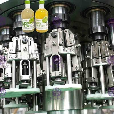 पूर्ण ऑटो ग्लास बोतल तरल भरने की मशीन, फलों का रस भराव 8000BPH