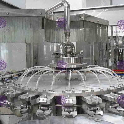 SUS304 2L ग्लास बोतल फल का रस पैकिंग मशीन Homogenizer के साथ 4000BPH
