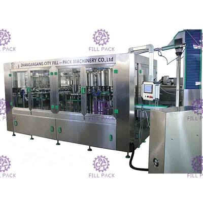 10000BPH 330 ml मैंगो जूस बोतल पैकिंग मशीन 4 छिड़काव स्थिति