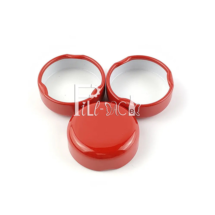38mm 43mm जूस ग्लास बॉटल कैप्स ढक्कन 48mm 53mm 58mm टिनप्लेट मेटल स्क्रू कैप