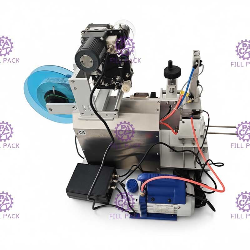 चिपकने वाला स्टीकर बोतल लेबलिंग मशीन 1800BPH वर्ग बोतल 3 पक्षों के लिए अर्ध स्वचालित