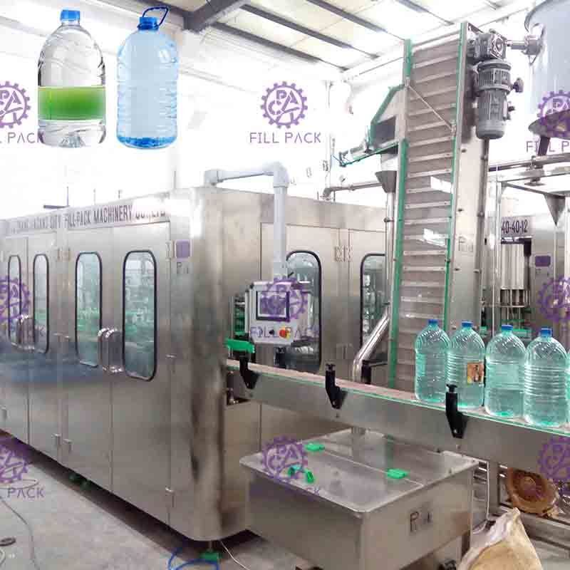 3L / 5L / 10L खनिज पानी प्लास्टिक की बोतल 2 1 उत्पादन उपकरण / संयंत्र / मशीन / प्रणाली / लाइन में
