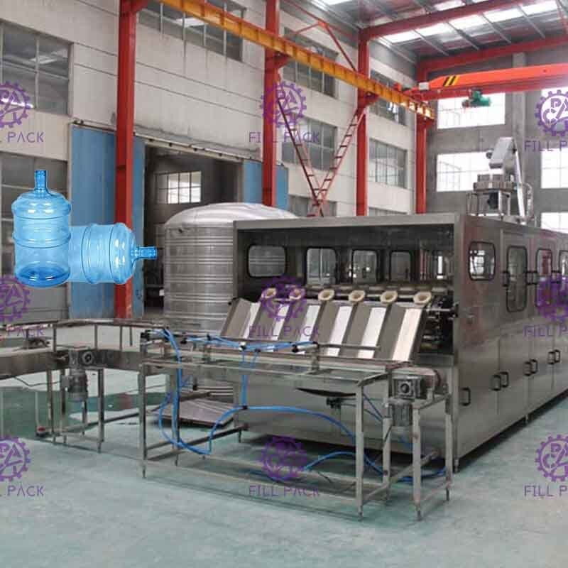स्वचालित 900BPH 5 गैलन पानी भरने मशीन Nanfang पंप 6 लाइनों प्रकार के साथ