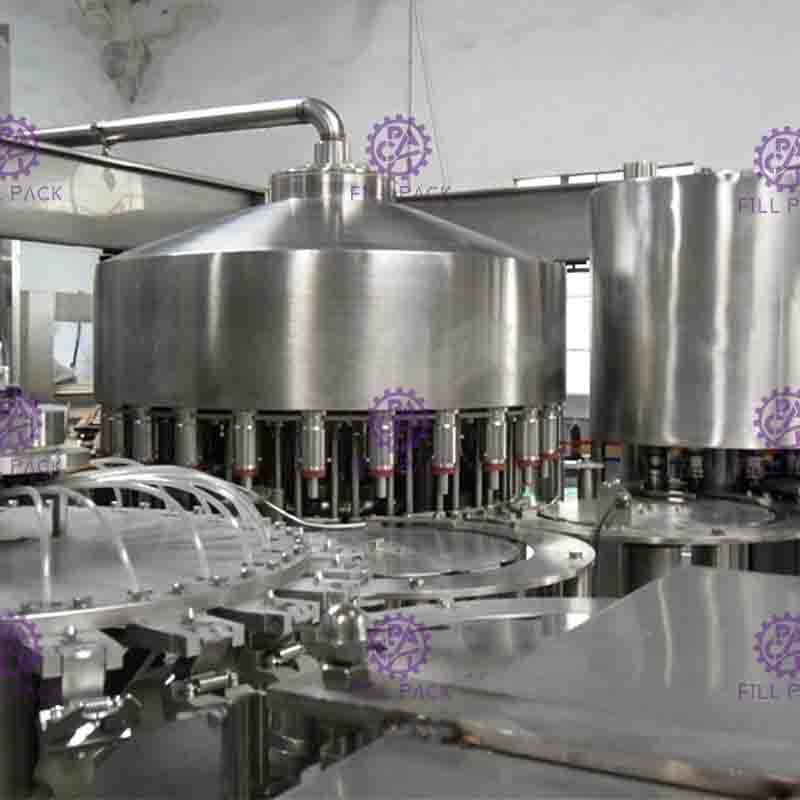 पीएलसी ऑटो नियंत्रण रस भरने की मशीन 6000BPH की गति के साथ
